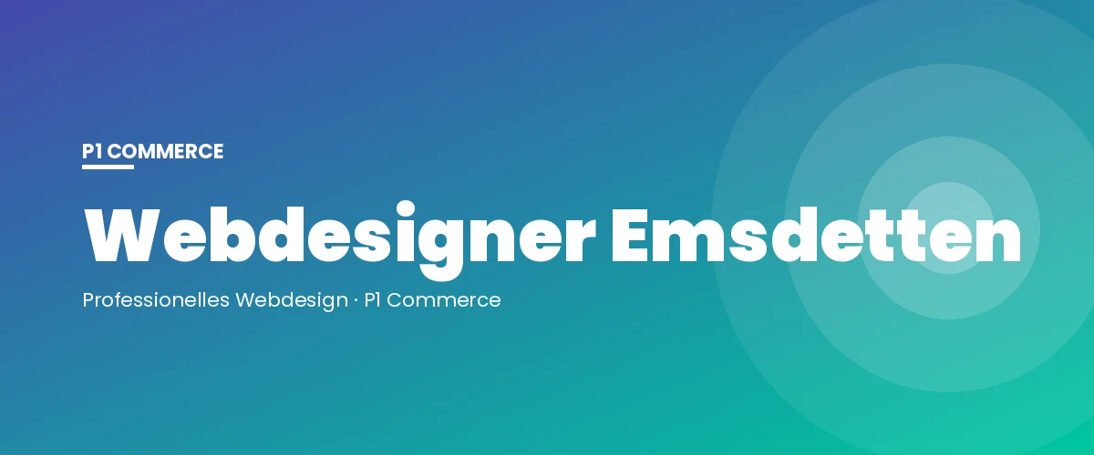 Webdesigner Emsdetten – P1 Commerce Webagentur